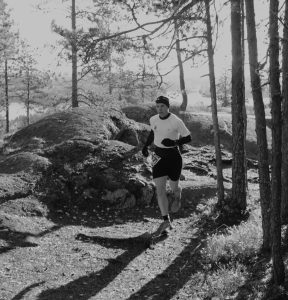 PLuS Nutrition Registered Dietitian Petri Luhio. Sports Nutrition Expert. Professional Online services. Trail run competition in Mikkeli, Finland. Petri running in lead and finishing first.